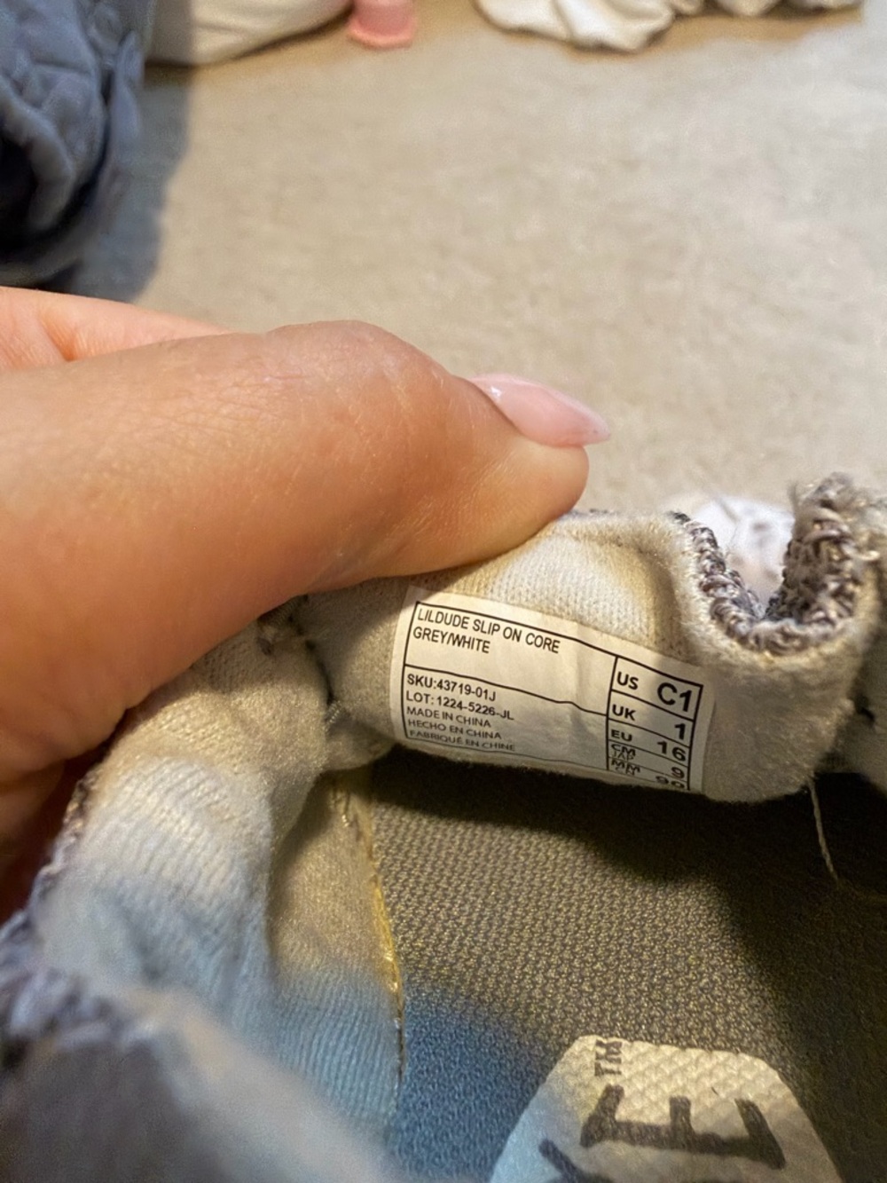 Hey Dude Kids Grey Knit Slip-On Sneakers - Picture 5 of 5